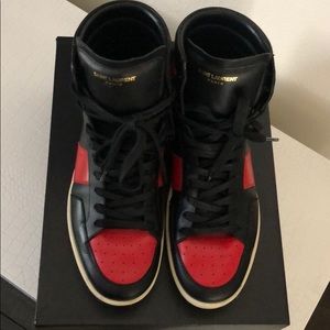 Saint Laurent YSL hi top sneakers